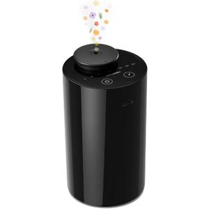 Waterless Diffuser for Essential Oil, Battery Operated Nebulizer, 0.7 Fl.Oz./ 20mL Capacity, Mini Scent Air Machine, 3 Countdown Timers & 3 Mist Levels for Home, Room, Car, Office - AN6 Black