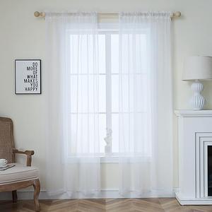 Curtain 2 panel, White, Size 84x52