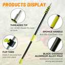 5-20FT Fruit Picker Pole Tool, with Basket Long Handle Adjustable Telescoping Pole, for Mango, Apple, Lemon, Orange, Avocado Fruit Tree Picking