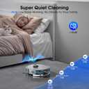 Robot Vacuum and Mop, Mapping Robotic Vacuums Cleaner with LiDAR Navigation Smart & Strong Suction, WiFi/App/Alexa/Voice Control, Obstacle Avoidance, for Home, Wood/Hard Floors, Pet Hair -Gray