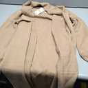 LASCANA Women's Long Knit Cardigan - Calf-Length, Open Front with Ribbed Shawl Collar, Size US 8/10