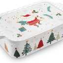 76 oz Ceramic Baking Dish With Lid, 11.4in, Christmas baking Casserole Dish Set Lasagna Pan Deep for holiday gift, Deep Baking Pan with Handles, Microwave, Dishwasher, and Oven Safe