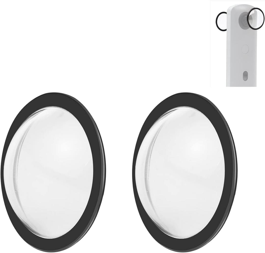 PULUZ Dual Lens Guard for Ricoh Theta SC2 / S/V PC Spherical Protective Cover Case for Ricoh Theta SC2 Camera Accessories(Transparent Lens Cap)