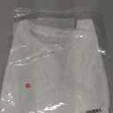 Remidoo Womens Sheer Crop Top Mesh Tee Crewneck Loose Short Sleeve Cropped T Shirt White X-Large