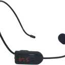 Wireless FM Condenser Microphone Headset, Hands-Free with Rechargeable Battery, Megaphone Mic for Voice Amplifier, Church, Tour Guide Salesman Teachers Conference Road Trips and Karaoke