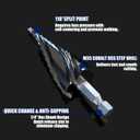 5 Pcs Step Drill Bits Set Cobalt & High-Speed Steel Kit for Metal, Stainless Steel, Aluminum, Wood, Plastic - Impact Ready with 1/4" Hex Shank
