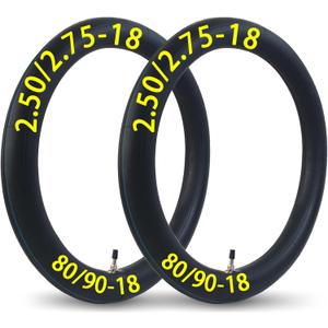 2-Pcs 2.50-18 2.75-18 Inner Tube 2.50/2.75-18 Tube for 80/100-18 80/90-18 90/90-18 Dirt Bike