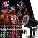 Christmas Halloween Projector Lights Outdoor,Holiday Projector Light with Remote Control,Timer,16 HD Slides,LED Waterproof Landscape Light for Party,Wedding,Christmas,Patio and Yard