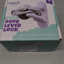 Door Lever Lock (3 Pack) Prevents Toddlers from Opening Doors. 3.25" L * 1.5" W * 4.5" H Easy One Hand Operation for Adults. Durable ABS with 3M Adhesive Backing. Simple Install, No Tools Needed.
