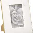 Mud Pie 4" X 6" Marble & Gold Frame