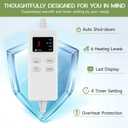 Heating Pad for Full Body Pain Relief 6 Heat Levels 4 Timers Soothes Back, Waist, Neck & Leg Aches Moist Machine Washable Holiday Wellness Gift