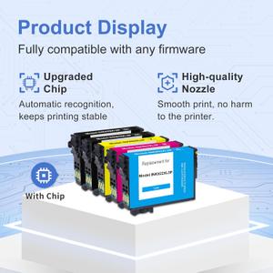 Remanufactured Ink Cartridge Replacement for 822XL Ink Cartridges Combo Pack