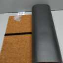 Ecomills Black Hello Coco Coir Door Mat, 22" x 47" x 0.5" - Non Slip Backing, Elegant Front Entry Mat, Natural, Indoor Outdoor, Low Profile, Easy to Clean, Durable Heavy Duty