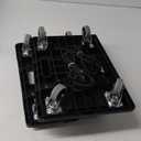 Furniture Dolly,Moving Dolly 4 Wheels Heavy Duty,16in-11in 500lbs Capacity,Furniture Movers Dollys with Wheels,Small Flat Cart with 2 Ropes, Pack of 2, Black