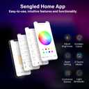 Sengled Smart LED Strip Lights, 16.4ft Wi-Fi LED Lights Work with Google Home, 16 Million Colors, RGB, Music Sync, Adjustable Length, 25,000 Hours Life, Multi-Mode Support for Game, Movie