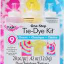 Tulip One-Step Tie-Dye 3 Color Kit, Easy Techniques, Vibrant & Permanent Fabric Designs Tie Dye, Classic Colors: Fuchsia, Yellow Turquoise