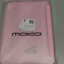 MoKo for iPad (A16) 11th Generation Case 11 Inch 2025, iPad 10th Generation Case 10.9 Inch 2022, Slim Stand Hard PC Translucent Back Shell Smart Cover, Support Touch ID, Auto Wake/Sleep, Flowers Pink