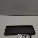 SUNTECH Garage Paper Towel Holder with Shelf, One Hand Tear, 12 inch Shop Paper Towel Holder, Paper Towel Holder Wall Mount with 2 Detachable Hooks for Garage and Tool Room (Black)