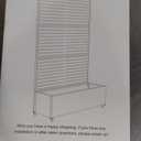 Metal Raised Garden Bed with Trellis, 2 in 1 Trellis with Planter Box & Privacy Screen for Climbing Plants, Vine, Outdoor Standing Flower Beds with Drainage Holes, 47" L x 17" W x 71" H, Black