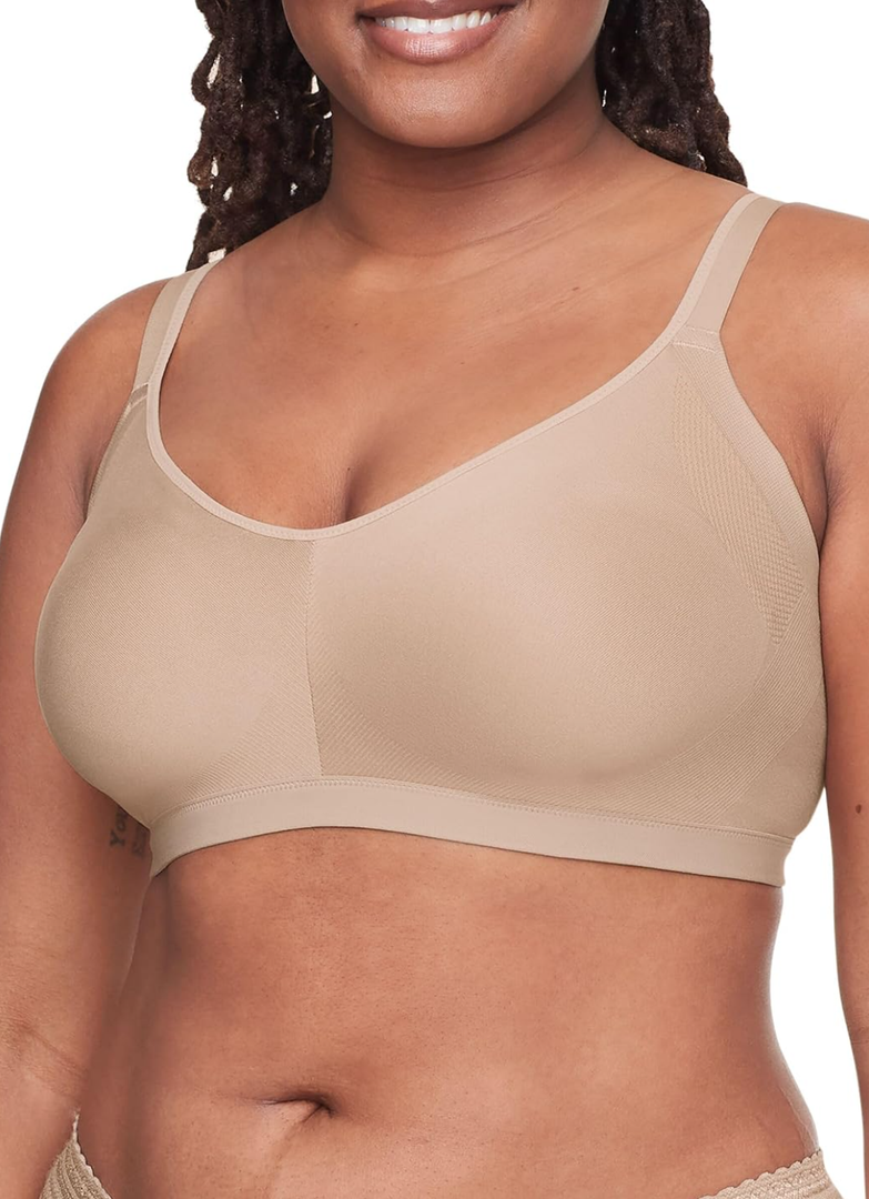 Warner\'s Women\'s Easy Does It® Underarm-smoothing With Seamless Stretch Wireless Lightly Lined Comfort Bra, Medium
