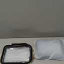Wedama TSA Approved Toiletry Bag, 2 Pack Clear Makeup Bags with Handles, Quart Size Clear Toiletry Bags, PVC Cosmetic Bags for Women and Men, Carry on Airport Airline Compliant Bag, Black