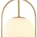 Gold Pendant Lights Kitchen Island with Brass Finish,Frosted Glass Globe,13in Pendant Light Fixtures for Dining Room, Kitchen Island, Living Room, Bedroom