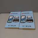 2 x Ninki Case for iPhone 15 Pro - Metal Case with Screen Protector, Shockproof Aluminium Silicone Body, Kickstand, Black