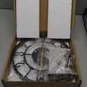 LEIKE Arabic Numeral Wall Clock 10IN Battery Operated Black, Silent Non Ticking, Wall Clocks for Living Room Decor, Small Classic for School, Office, Home, Kitchen, Bedroom