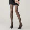 3 x Y2k Star Rhinestone Butterfly Print Pantyhose for Women Tights Thigh High Stockings Tights (Black)