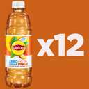 Lipton Zero Sugar Iced Tea, Peach, 16.9 fl oz Bottles, (12 Pack) (EXP 12/07/26)