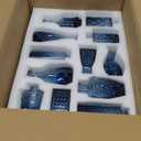 24Pcs Blue Glass Bud Vases Set, Small Vases for Flowers, Perfect for Centerpieces at Parties, Baby Showers, Weddings, Events, Graduation Season, Great Gifts for Office & Home Dcor