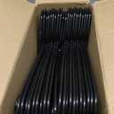 HOUSE DAY Black Plastic Hangers 50 Pack, Plastic Clothes Hangers with Built-in Hooks, Durable and Strong Plastic Coat Hangers for Closet, Space Saving Clothing Hanger for Shirts, Coats, Skirt, Dress