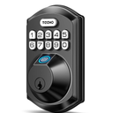 TEEHO TE002 Fingerprint Door Lock - Keyless Entry Door Lock - Electronic Keypad Deadbolt - Smart Locks for Front Door - Auto Lock - Easy Installation - Matte Black
