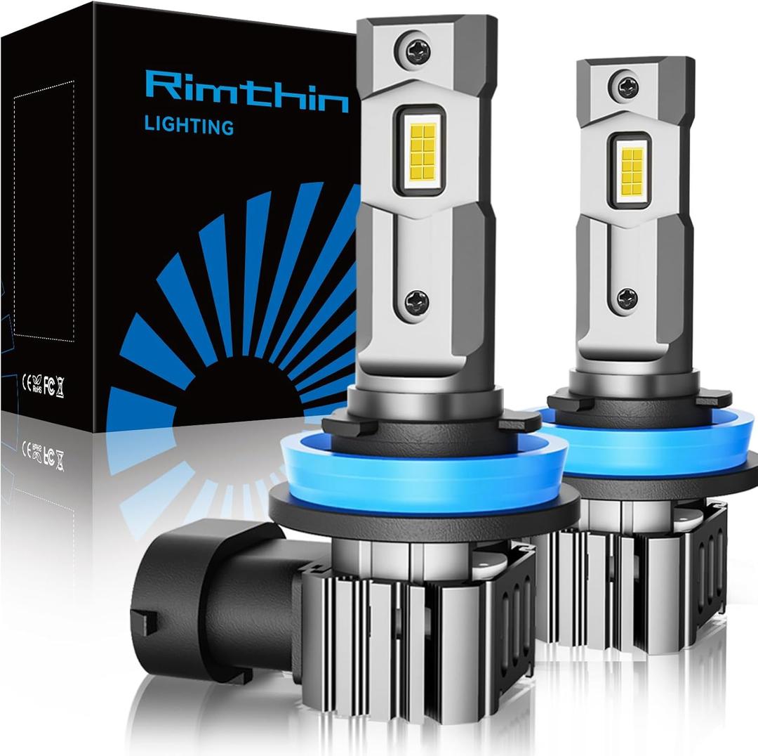 H11 Bulbs, H8 H9 Fog Light Cool White Light Bulbs, IP67 Waterproof, Pack of 2