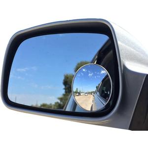Blind Spot Mirror, Ampper 2" Round HD Glass Convex Aluminum Frame Wide Angle Rear View Mirror For All Universal Vehicles Car Suv (Pack Of 2)