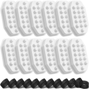 Official 12 Pack Cat Water Fountain Replacement Filters & Pre-Filter Sponges for 108oz/3.2 Stainless Steel Pet Water Fountain