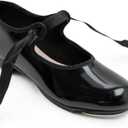 Capezio Girls Jr. Tyette Tap Shoe (Black, S)