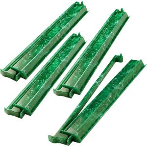 4 Pcs 18.7" Acrylic Mahjong Rack with Pusher, Emerald Green, Clear