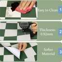 Peel and Stick Floor Tiles: 10pcs11.81 * 11.81in Waterproof Vinyl Flooring self-Adhesive Floor Tile Sticker for Bathroom/Kitchen/Bedroom/livingroom/Hallway(Green and White)