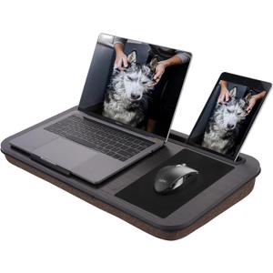 ASIEIT New Laptop Lap Desks for Adults, Fits Up to 17.3" Laptops, Portable Laptop Desk for Bed, Multi-Functional Bed Desk with Mouse Pad, Cushion, Phone Holder & Handle, Lap Stand for Bed, Couch, Car