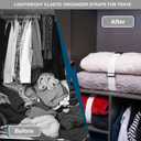 4PCS Bed Sheet Organizers and Storage, Foldable Sheet Set Organizer Keeper Band, Elastic Adjustable Straps for Bedding, Sheet Keeper Bedding Band
