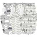 Yoofoss Baby Swaddles for Newborns 100% Organic Cotton, Adjustable Swaddle Sleep Sack 0-3 Months Newborn Swaddle Sack, Breathable Soft(Small)