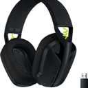 Logitech G435 Lightspeed & Bluetooth Wireless Gaming Headset - Lightweight Over-Ear Headphones, Built-in mics, 18h Battery, Dolby Atmos, PC, PS4, PS5, Nintendo Switch/Switch 2, Mobile - Black