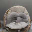 Baby Swings for Infants, Monamii Baby Swing, Bluetooth Infant Swing with Music Speaker, 5 Speeds and Remote Control, Indoor & Outdoor Use (Beige)