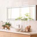 Syndra 65x24 Full Length Wall Mirror, Large Rectangle Mirrors with Reflect Frame, Wall Mounted/Hanging, Full Body Mirror for Bedroom, Living Room, Bathroom, Dressing Room & Gym Decor