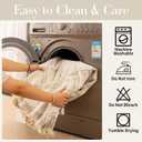 JPGGD Leaf Couch Blanket Cover,Chenille Sofa Covers Washable for Dogs,Couch Covers for Sofa, Soft Slipcovers for Couches and Sofas Pet Friendly or 2-3 Cushion Couch1pc, Beige White, 71"134"