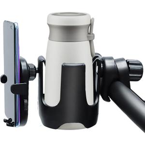 Mic Stand Cup Phone Holder 2-in-1 Beverage Device Accessory for Dance Studios Bands Symphonies Opera Rehearsals Stage Performances Music Stands Drum Racks All Stand Types