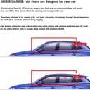 Wind Deflectors Rain Guards Compatible with 2020-2025 Mercedes-Benz GLE-Class GLE350 GLE450 GLE580 GLE53 GLE63, Sun Shield Window Visors, Tape-On Black