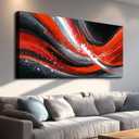Extra Large Abstract Wall Art for Living Room, Modern Canvas Prints Painting Artwork for Walls, Minimalist Abstract Pictures for Bedroom Dining Room Office Hotel Wall Decorations 29x58 in