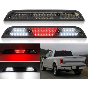 Smoked Lens LED third Brake Light Compatible for 2015-2020 F150, 2017-2020 F250/F350/F450/F550, 2019-2020 Ranger ,21-24 Maverick,LED 3rd High Mount Stop Lamp with Sealing Gasket, Ventilation Holes.